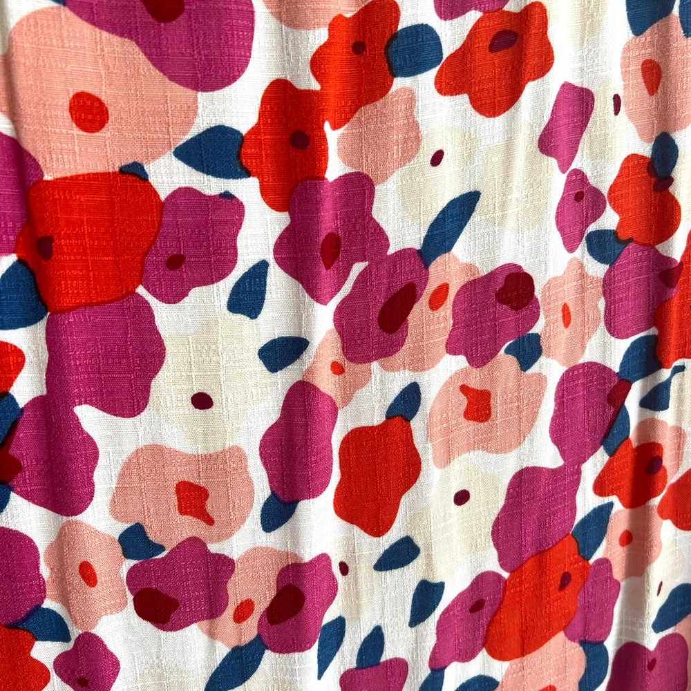 Mister Zimi Dress Australian Midi Floral Bright Ties At Neck PERFECTLY FLAWLESS! - Picture 10 of 15